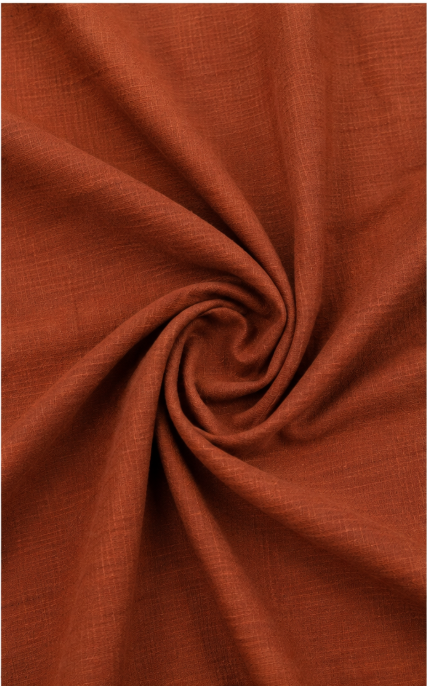 Burnt Sienna Khadi Fabric